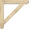 Ekena Millwork Traditional Craftsman Rough Sawn Bracket w/ Offset Brace, Douglas Fir, 6"W x 32"D x 32"H BKT0604X32X32TRA04RDF - alternate 3